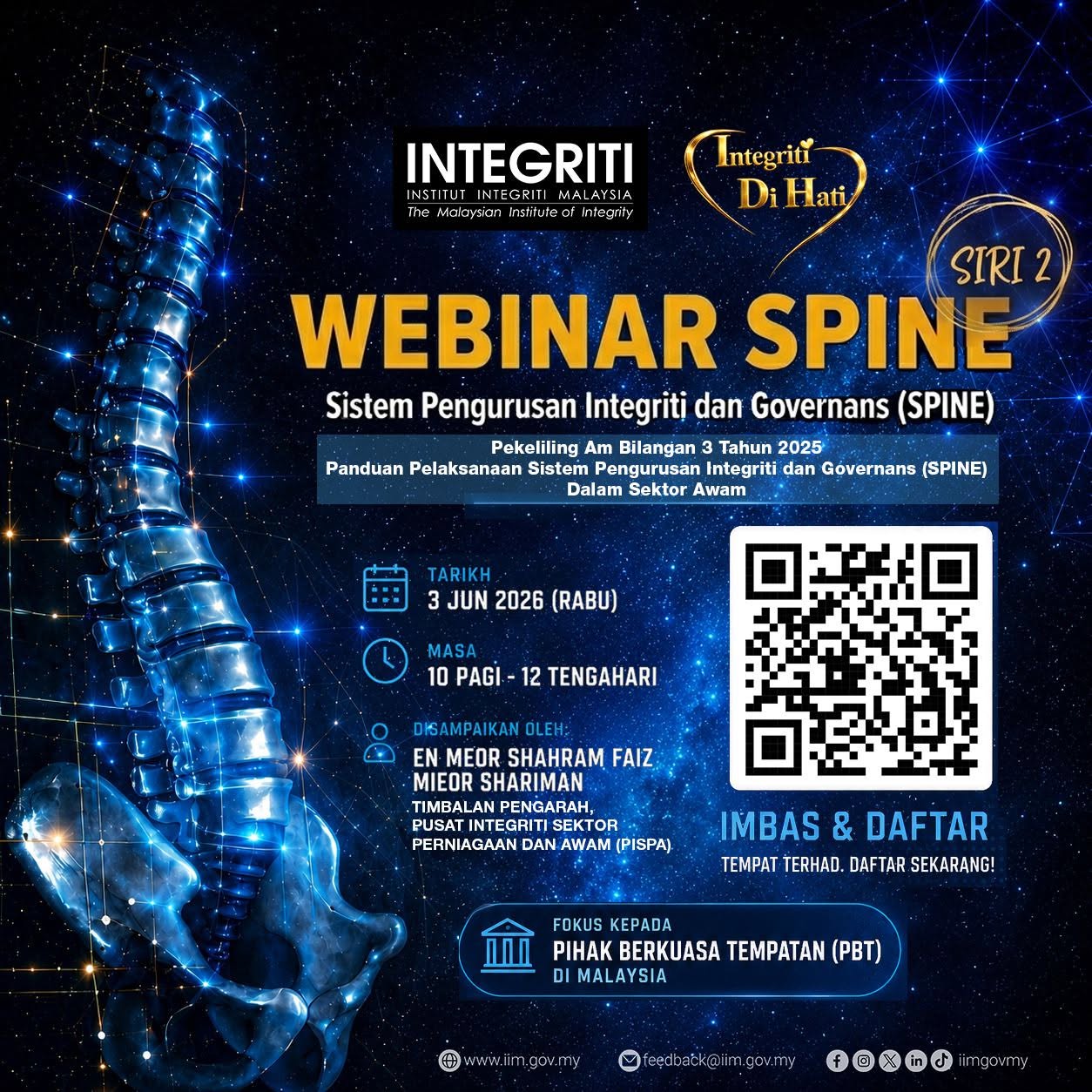 𝗪𝗲𝗯𝗶𝗻𝗮𝗿 𝗦𝗣𝗜𝗡𝗘: 𝗦𝗶𝘀𝘁𝗲𝗺 𝗣𝗲𝗻𝗴𝘂𝗿𝘂𝘀𝗮𝗻 𝗜𝗻𝘁𝗲𝗴𝗿𝗶𝘁𝗶 𝗱𝗮𝗻 𝗚𝗼𝘃𝗲𝗿𝗻𝗮𝗻𝘀 (𝗦𝗣𝗜𝗡𝗘) 𝗸𝗶𝗻𝗶 𝗸𝗲𝗺𝗯𝗮𝗹𝗶 𝘂𝗻𝘁𝘂𝗸 𝗦𝗶𝗿𝗶 𝟮!
